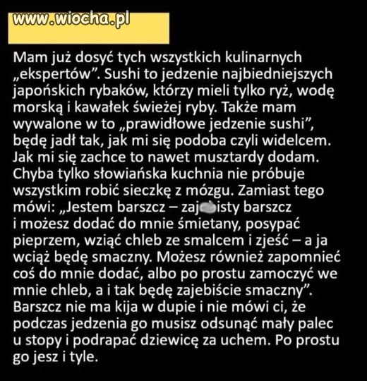 Dokładnie tak to widzę
