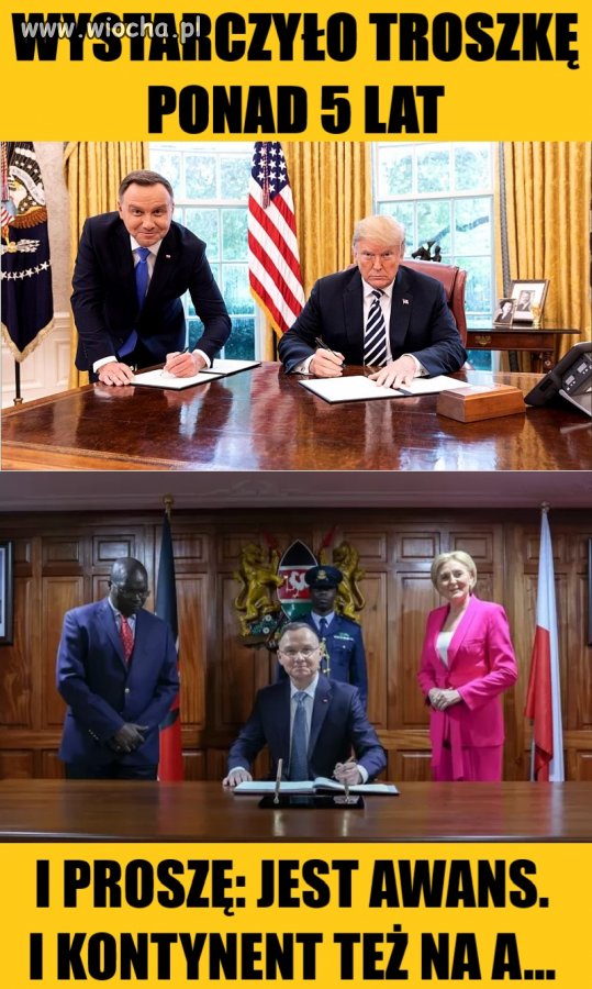I kontynent też na A...