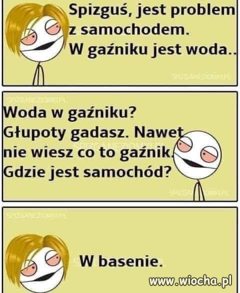 Woda w gaźniku 