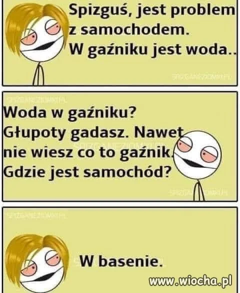 Woda w gaźniku 