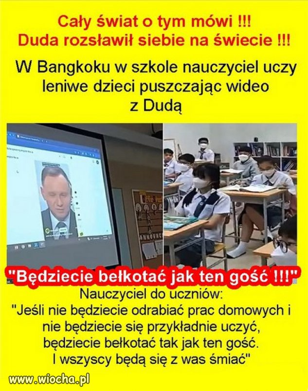 Jest powod do dumy...Polacy wybrali go do wladzy dwa razy!