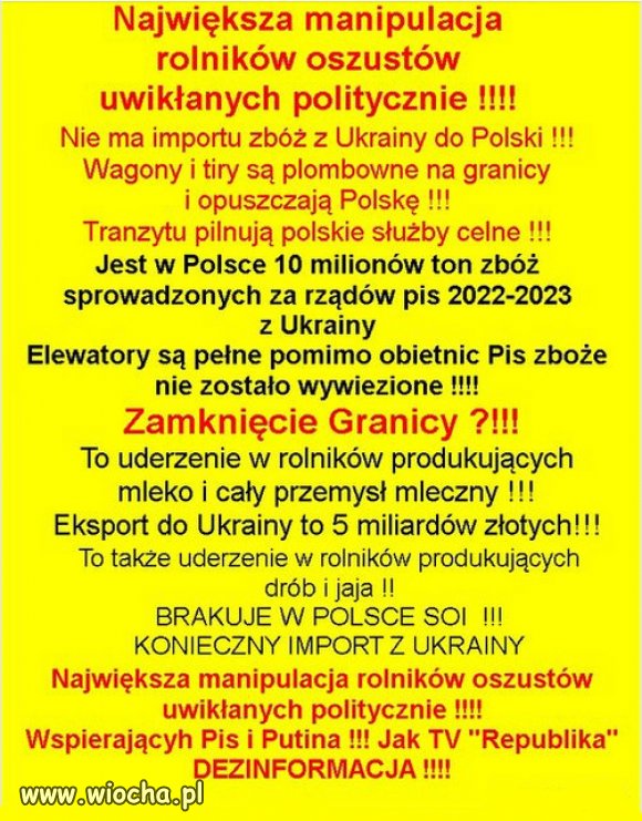 Część  rolników to oszuści ‼‼
