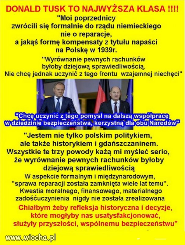 DONALD TUSK TO NAJWYŻSZA KLASA POLITYKA!!!