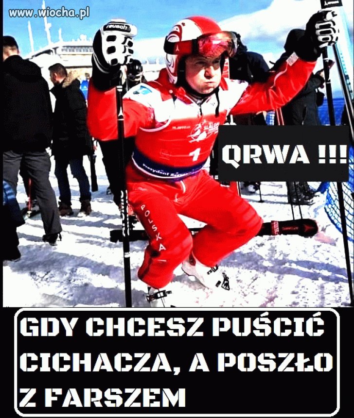 Z Anżejem na nartach
