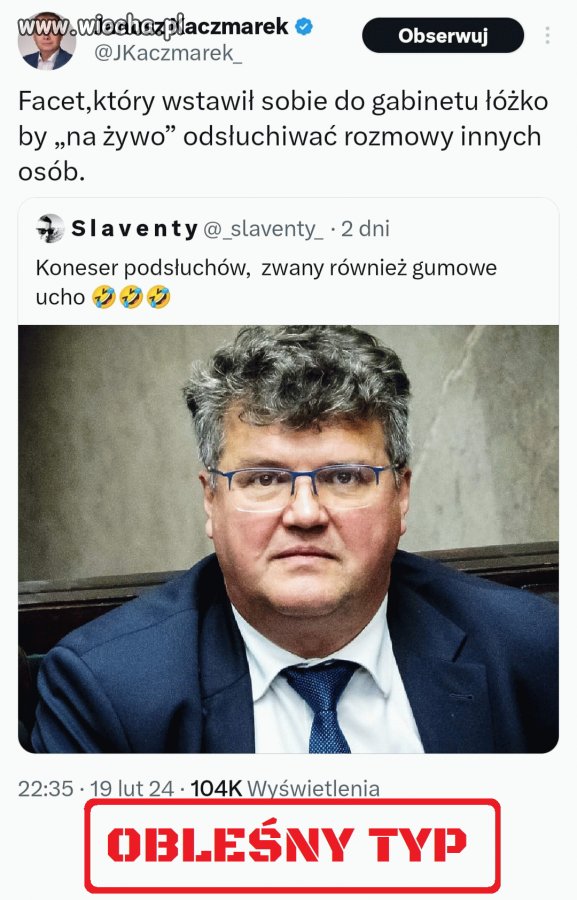 Ten Wąsik to mi wygląda na zboka