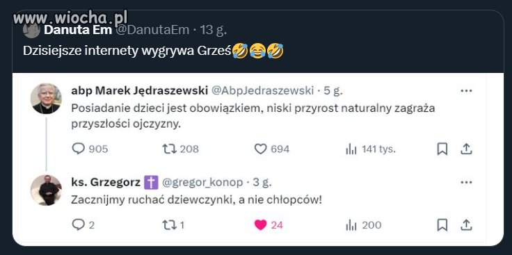 Dzisiejsze internety wygrywa Grześ