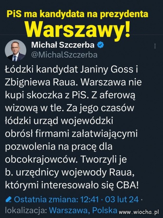 Ten kandydat to chyba jakiś żart