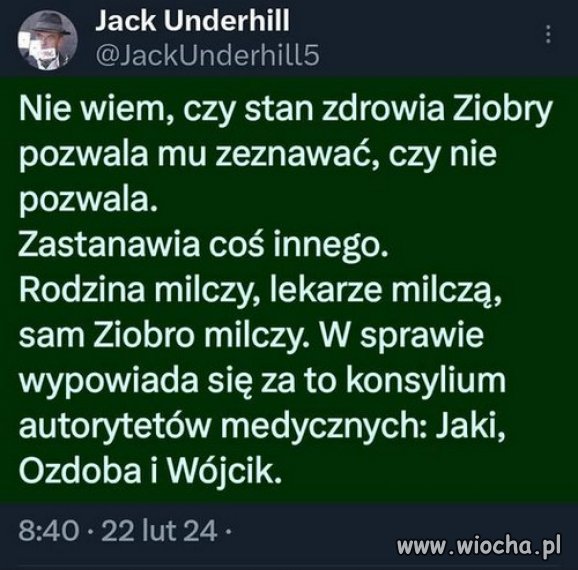 Dziwna sprawa z tym Panem Ziobro...