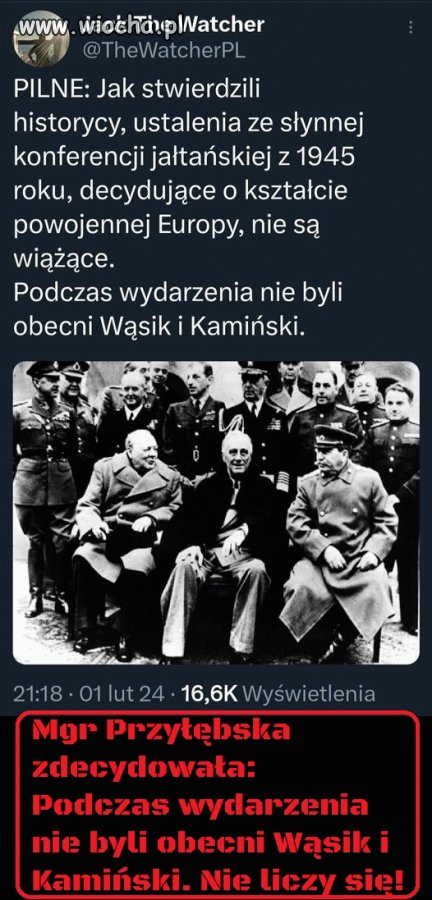 Nie było ich. Także nie ważne.