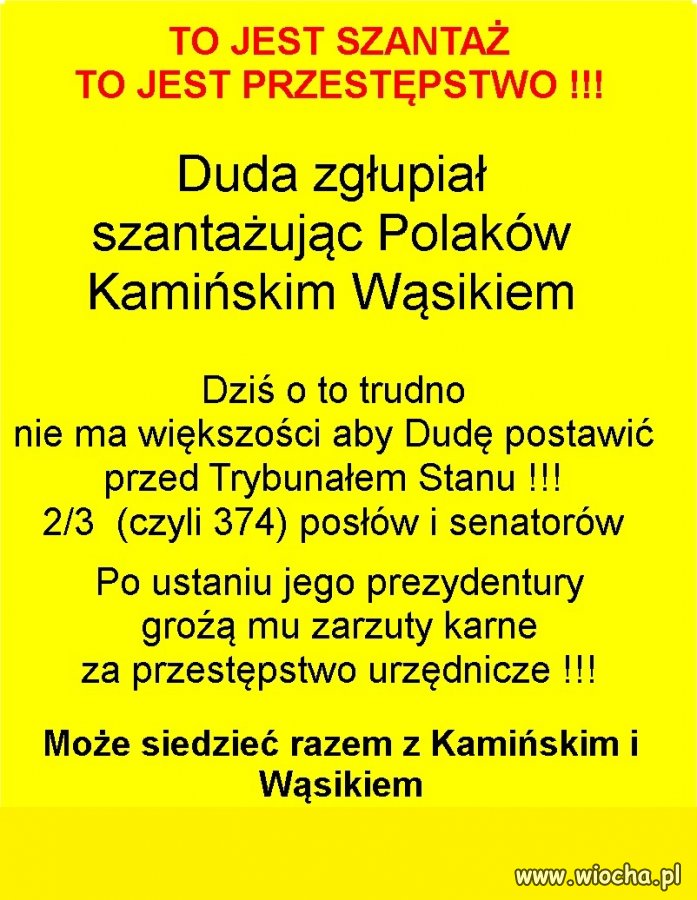 Oj Duda, kiepski z ciebie prawnik. Ty będziesz ...