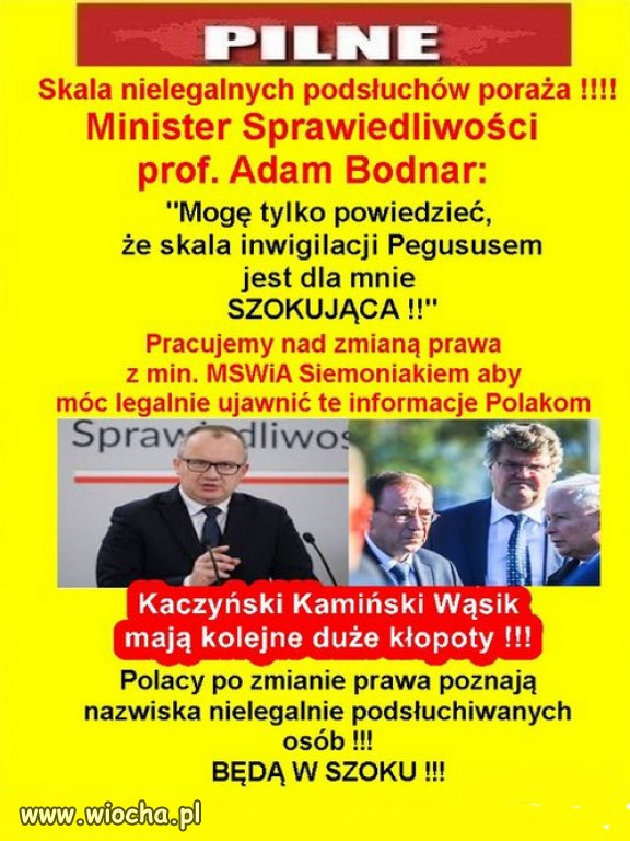 W szoku ma być wreszcie nietykalny zbawca Narodu i jego ferajna!