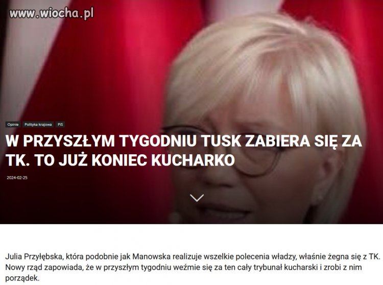 Niszczenie Mafii PiSu Kaczynskiego trwa...