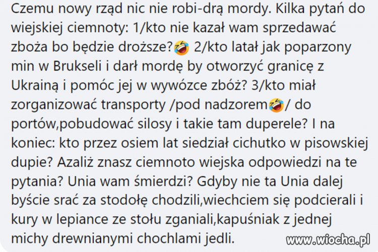 Czemu wiejska ciemnota