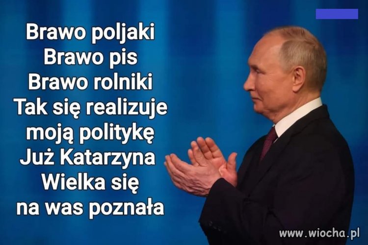 Brawa dla polskich rolników. Putin lubi to...