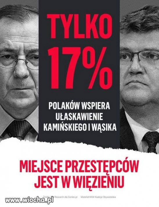 Miejsce kryminalistów jest w wiezieniu...