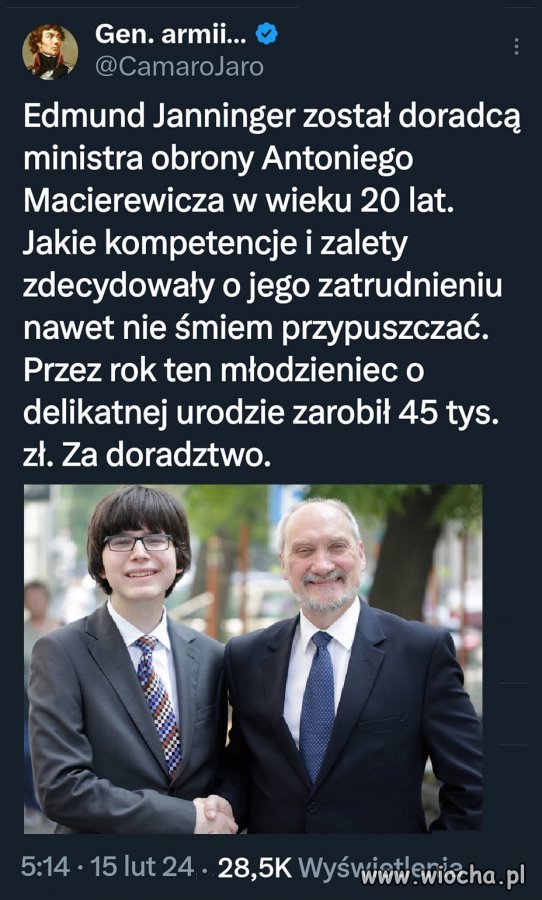 Wyssał od Antka 45 tysi ...