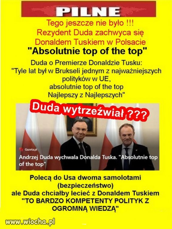 Nawet Duda zauważył że PiS tonie, razem z Kaczyńskim!