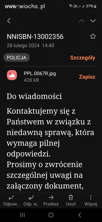 Uwaga oszustwo