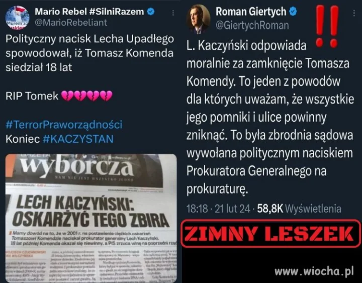 Zimny Leszek naciskał