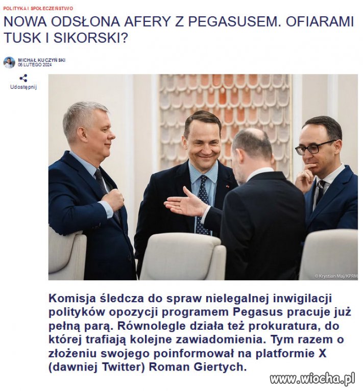 Pętla zaciska się na szyi Kaczyńskiego,  Kamińskiego i Wąsika