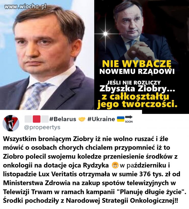 Stonoga ...alarmuje, że ziobrzysta symuluje - owszem ma polipa ...