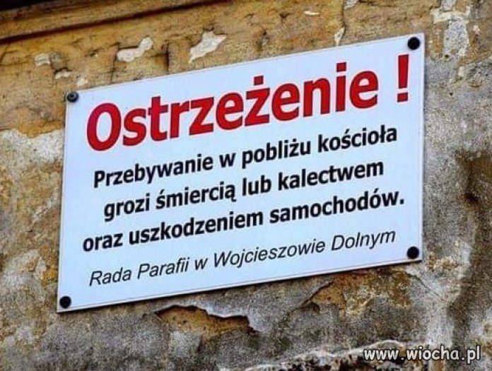 Ostrzezenie na niedzielę!!! Dlatego ja się nie zbliżam od lat