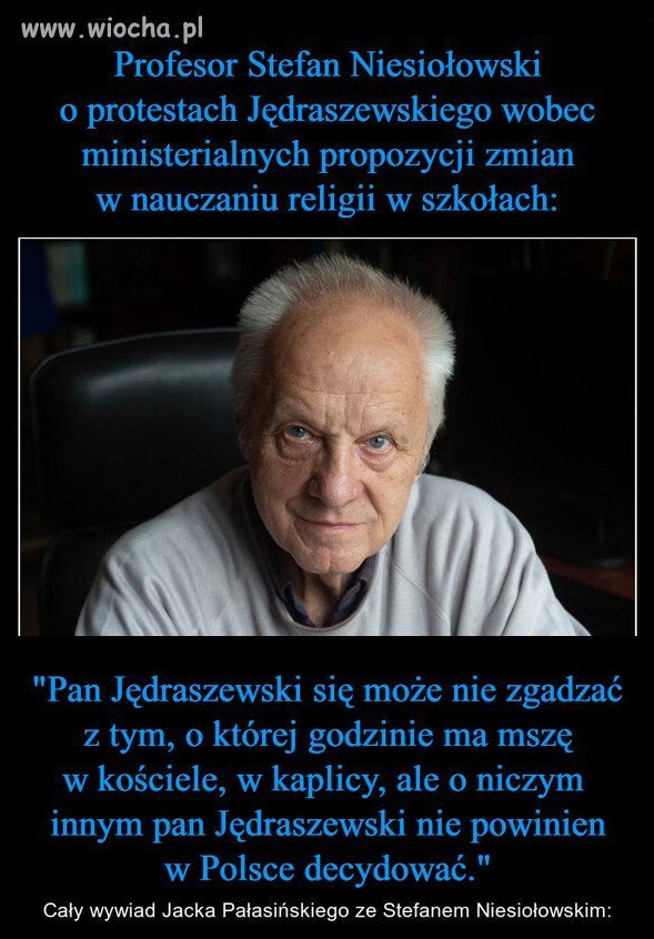 Miejsce religii i wiary jest w kościele i TYLKO w kościele