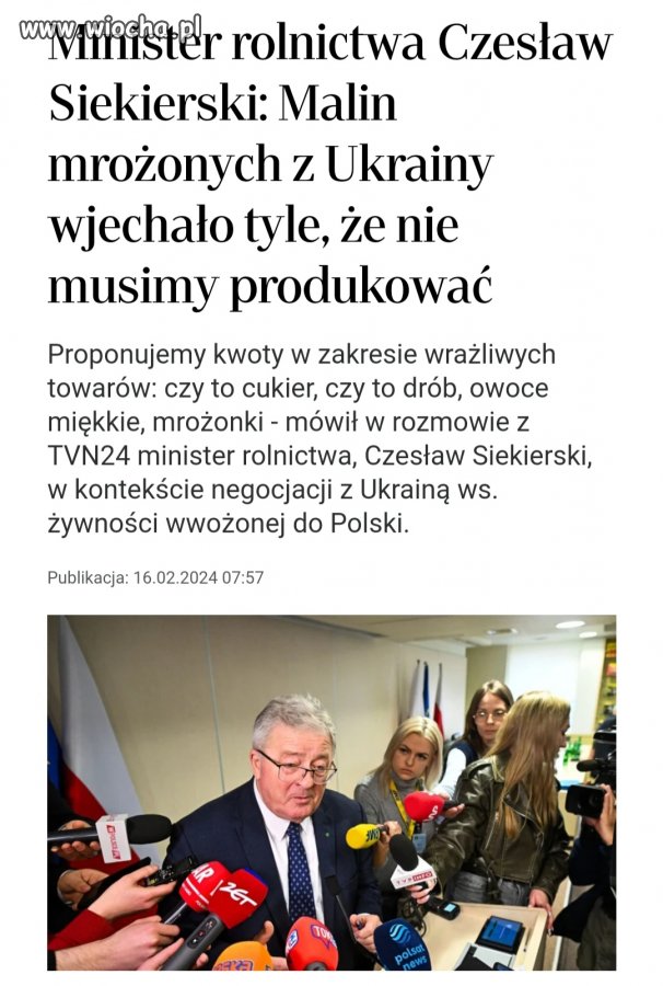 Minister wam się udał