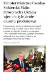 Minister wam się udał