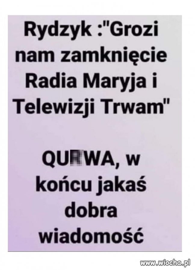 A to już nie ma katoli, aby opłacali swoje media?
