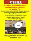 Kaczyńskiego w sejmie też nie będzie, ostatnie się tylko caryca