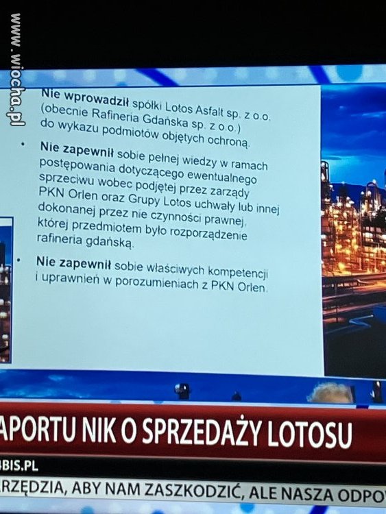 Fuzja Orlenu - Raport NIK