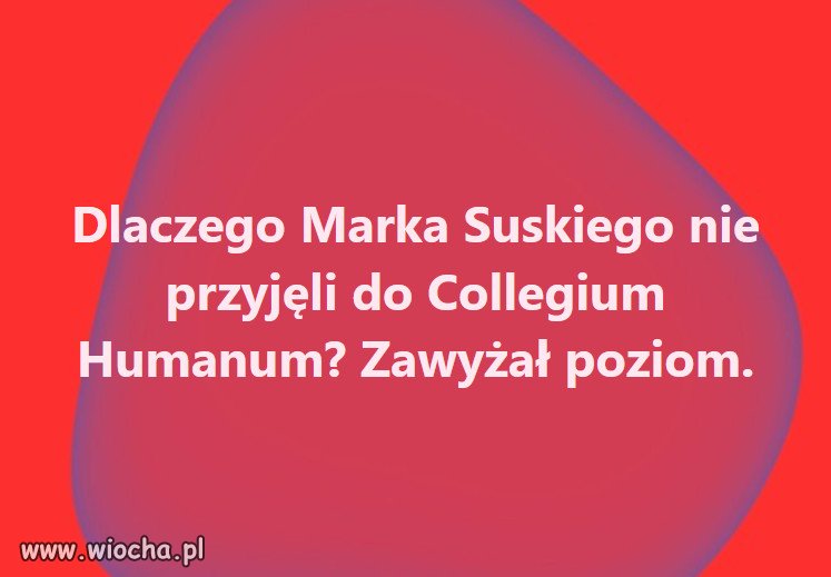 Collegium Humanum tylko dla idiotów?