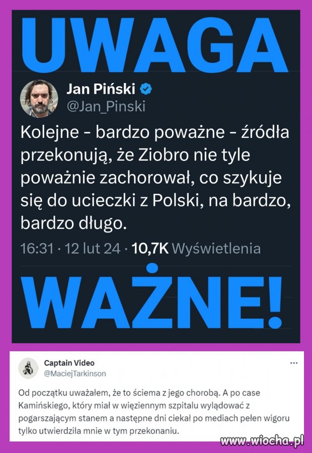 A ktoś w ogóle wierzył w tę jego chorobę?