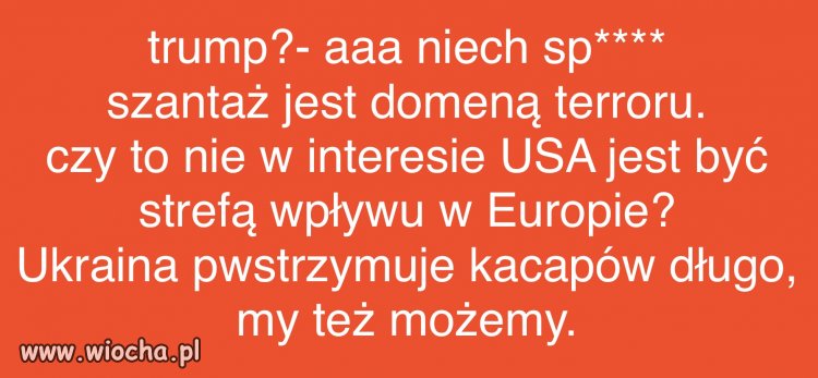 Nie strasz nie strasz...