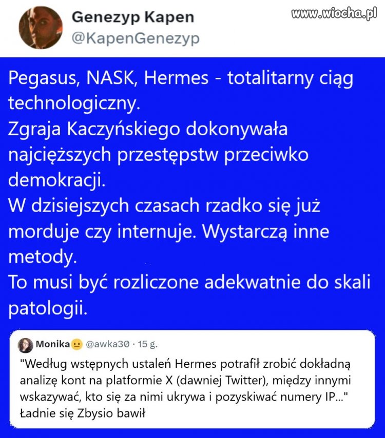 To musi być rozliczone adekwatnie do skali patologii