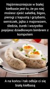 Biała kiełbaska na święta