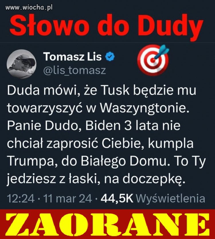 Anżej myślał, że jest ważny