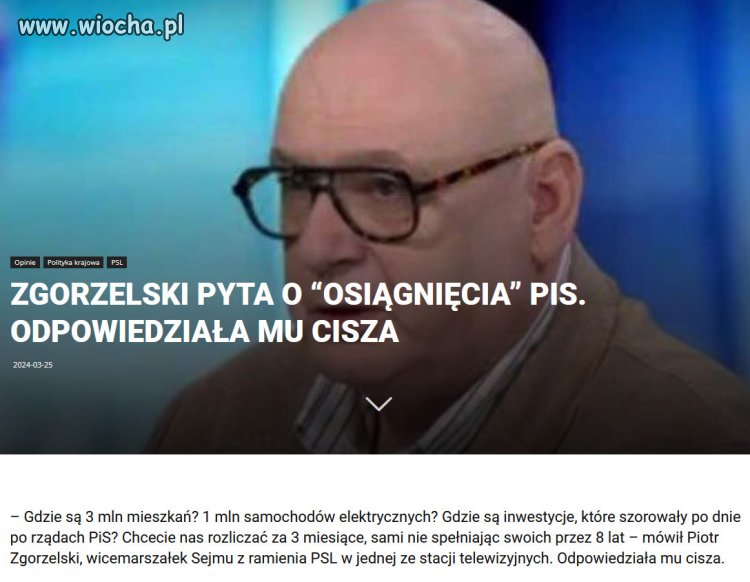 Gdzie sa te gruszki na wierzbie, ktore obiecywal PiS?