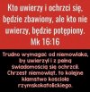 Ale to nie niemowlak domaga się chrztu