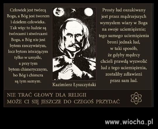 Kazimierz Łyszczyński -  poseł na Sejm, myśliciel