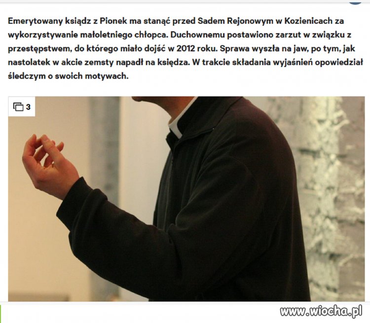 Po latach...ale może pójdzie siedzieć