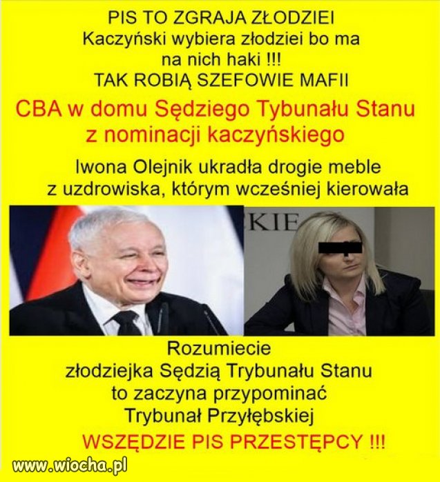 W "Bananowej Republice" PiSu Kaczynskiego sami złodzieje!