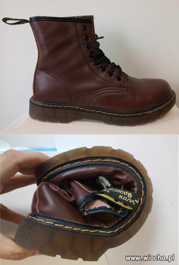 Skórzane Martensy z AliExpress- 100% guma