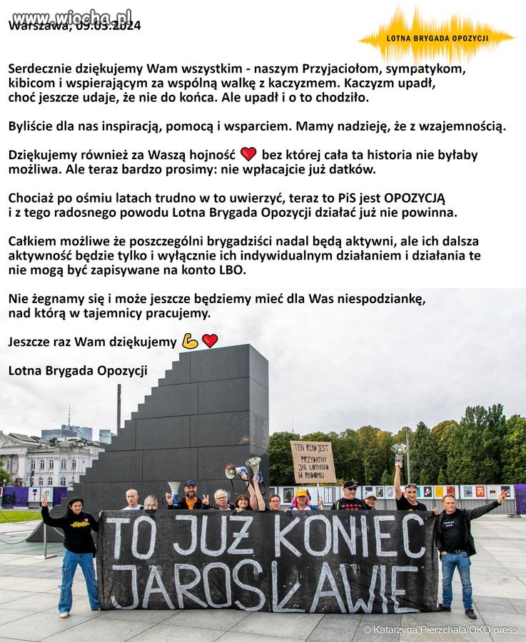 Przed nami  kolejna miesięcznica obchodów smoleńskiego kłamstwa.