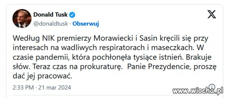 Tusk przywołał Dudę do porządku, nie wiedział co odpowiedzieć