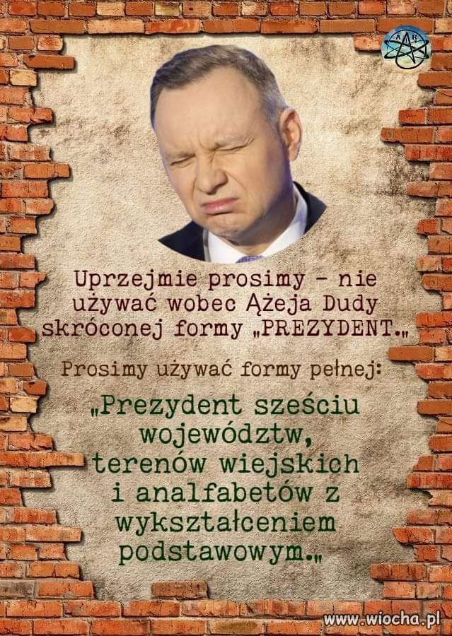 Jest aktorem jednej roli... 