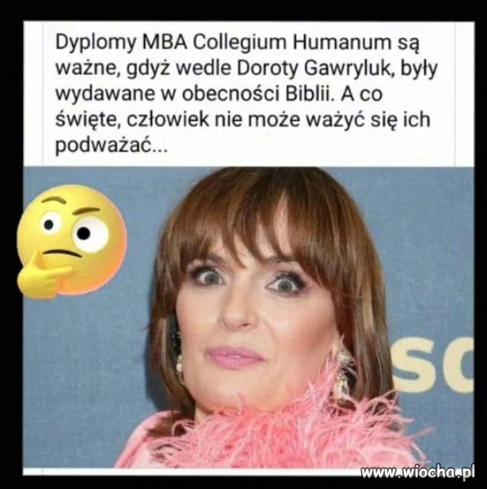 Niezły odlot. Ciekawe, czemu broni Collegium ...