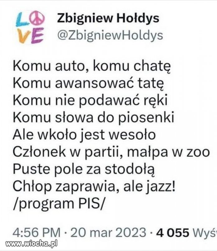 Ponad 40 letni tekst i jak zawsze na czasie.
