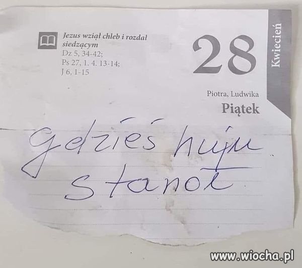 Oto słowo ...bosze